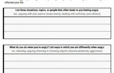 Introduction To Anger Management Worksheet Therapist Aid Anger