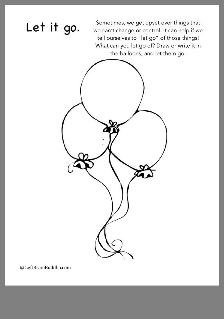 Let It Go Art Therapy Activities Therapy Worksheets Therapeutic 