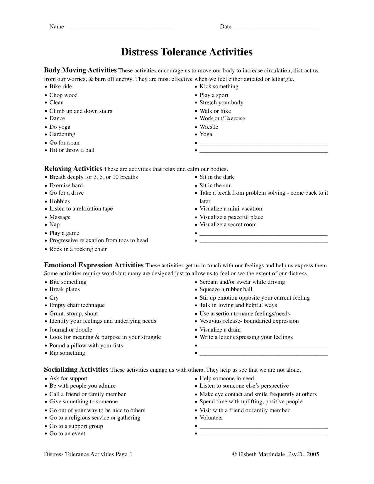 Life Skills Worksheets For Adults The Best Worksheets Image 