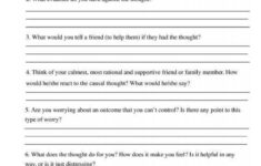 Life Skills Worksheets For Recovering Addicts And Cbt Worksheet
