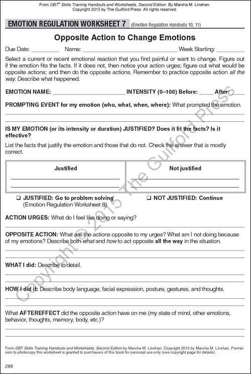 Marsha Linehan Dbt Worksheets Pdf Yellowpic