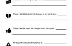 My Changing Family Sentence Completion Worksheet Therapist Aid