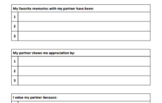 My Partner s Qualities Worksheet Therapy Counseling Relationship