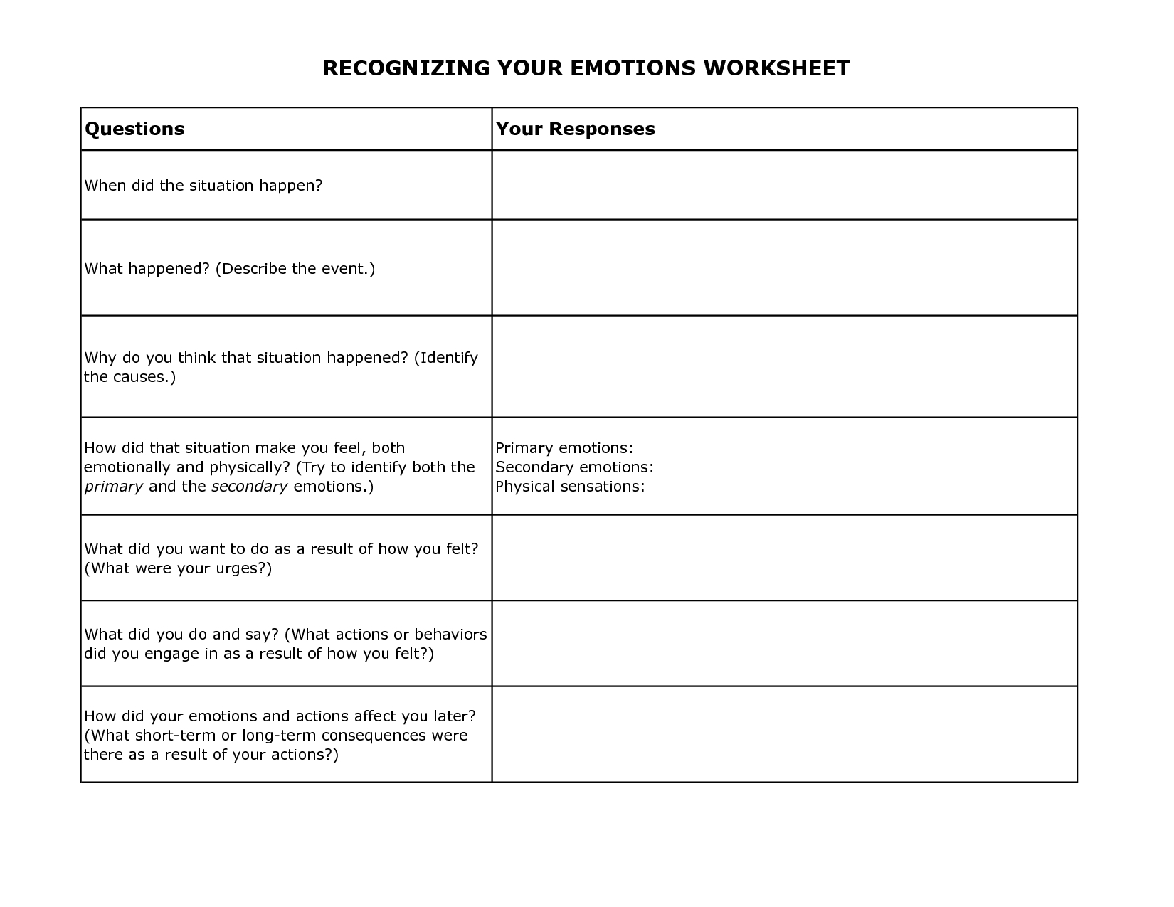 My Strengths And Qualities Worksheet Therapist Aid Free Free 