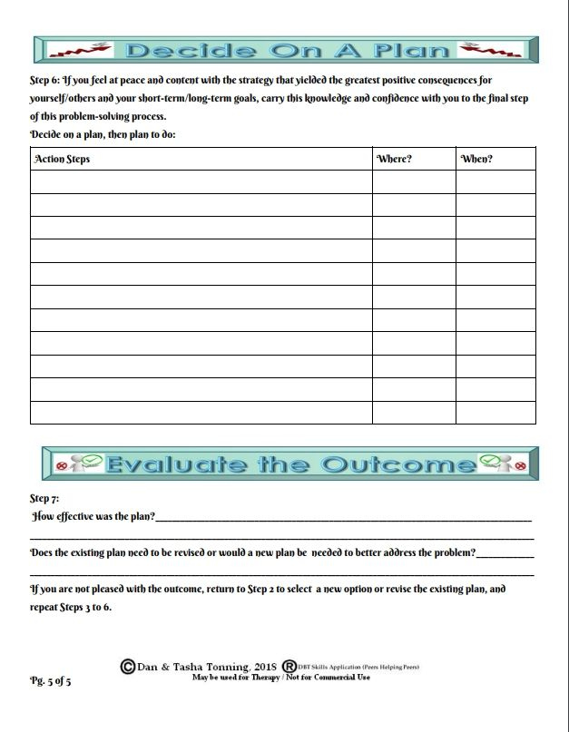 Page 5 Of Problem Solving Worksheet Https www pinterest pin 