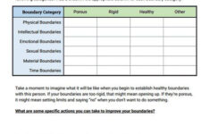 Personal Boundaries Worksheet Pdf Thekidsworksheet