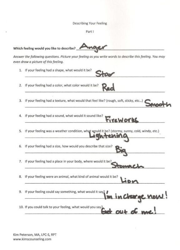 Pin By Misty On Emotion Regulation Therapy Worksheets Art Therapy 