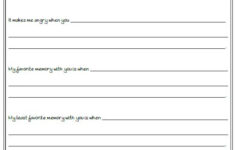 Printable Worksheets For Teens Therapy Worksheets Family Therapy