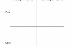 Pros And Cons Blank Worksheet Dialectical Behavior Therapy