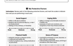 Protective Factors Worksheet Therapist Aid