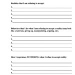 Radical Acceptance Therapy Worksheets Counseling Worksheets