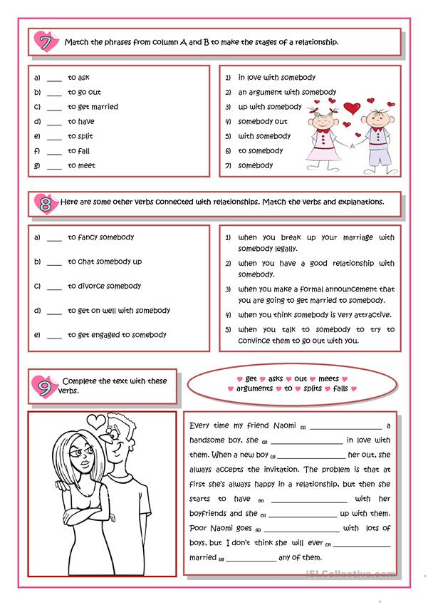 RELATIONSHIPS Worksheet Free ESL Printable Worksheets Made By Teachers