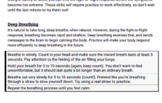 Relaxation Techniques Worksheet Therapist Aid