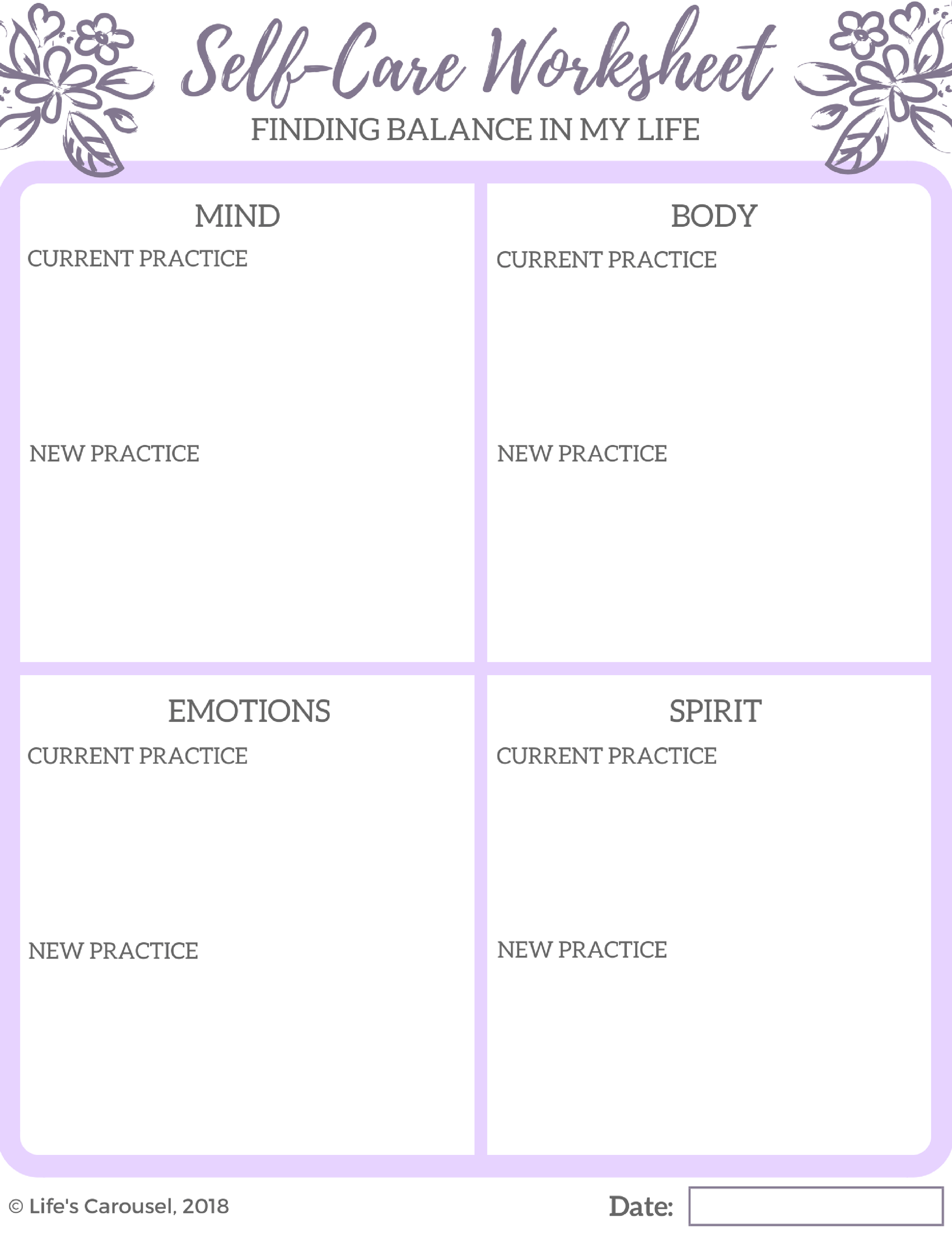 Self Care Assessment To Find Balance In Your Life Self Care 
