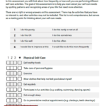 Self Care Assessment Worksheet Therapist Aid