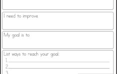 Self Improvement Worksheet Your Therapy Source