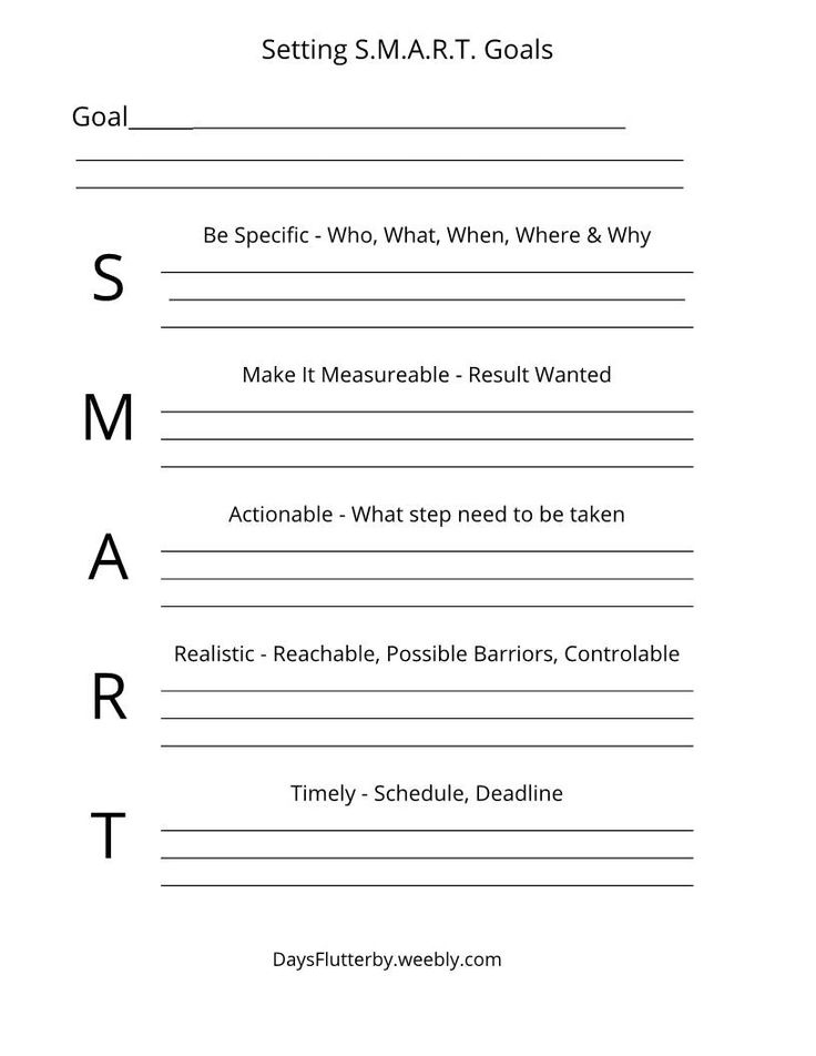 Setting SMART Goals CBT Therapy Worksheet Therapy Worksheets Cbt 