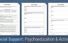 Social Support Worksheet Therapist Aid Db excel