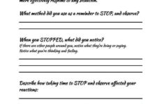 STOP OBSERVE SKILLS DBT Worksheet For Dbt Therapy Worksheets Therapy