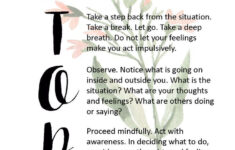 STOP Skill DBT dbtskills mindfulness In 2020 Dbt Therapy Healthy