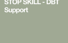 STOP SKILL DBT Support Mental And Emotional Health Emotional