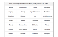 Strengths Exploration Worksheet Therapist Aid