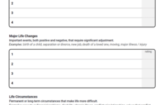 Stress Exploration Worksheet Therapist Aid