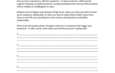 Substance Abuse Group Therapy Worksheets Db excel
