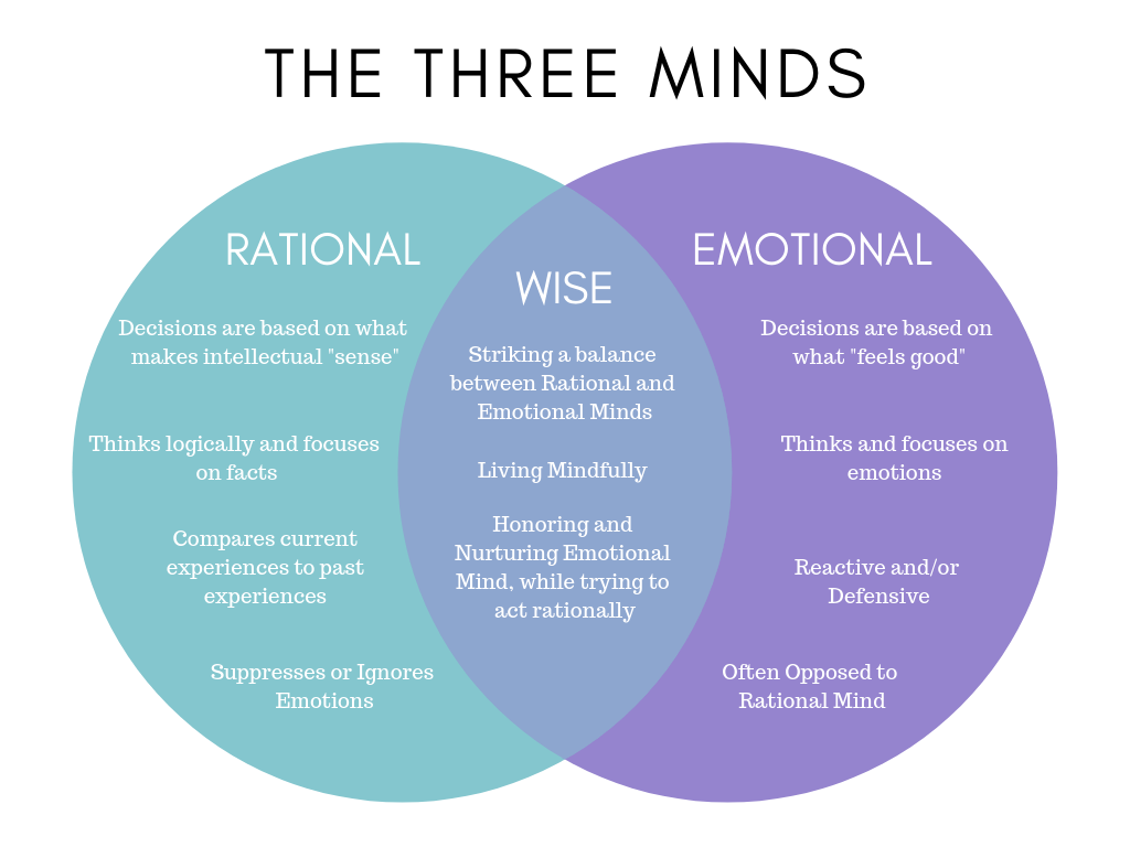 The 3 Minds Emotional Rational And Wise Hello Peaceful Mind