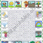 THE WEATHER WORDSEARCH Worksheet Vocabulary Worksheets Learn