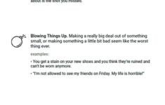 Thinking Errors Worksheet Therapist Aid