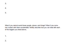 Triggers And Coping Skills Worksheet Social Work Coping Skills