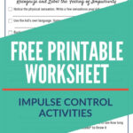 Use This Free Printable Of 4 Simple Impulse Control Activities For Kids