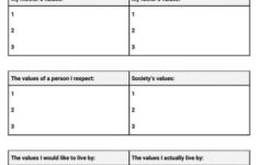 Values Worksheet Dbt In 2020 With Images Therapy Worksheets Dbt
