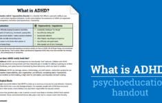 What Is ADD ADHD Worksheet Therapist Aid