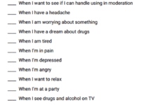 When I Am Tempted To Use Worksheet Therapist Aid