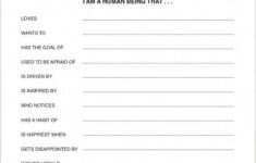 Who Are You Worksheet SmallChangesCharts