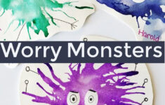 Worry Group Activity Deep Breathing To Make Worry Monsters Art